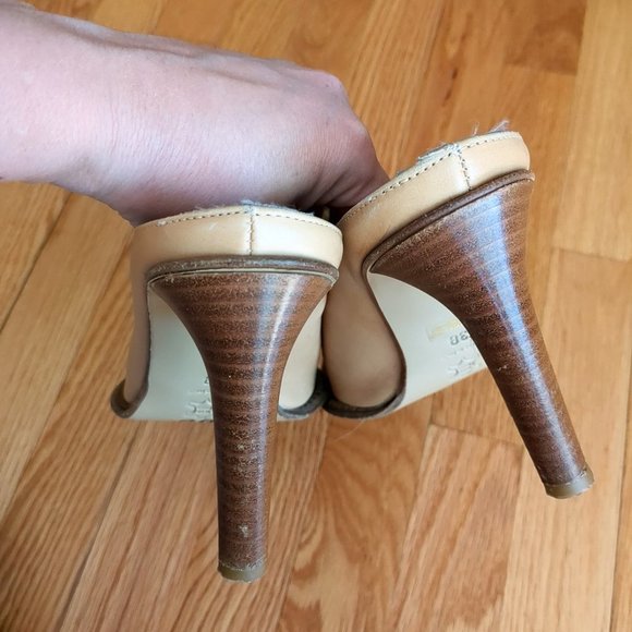 Miz Mooz Cream Tan Heels - Picture 8 of 15